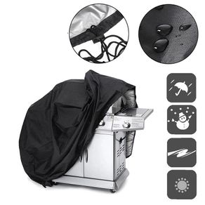 BBQ Cover Outdoor Dust Waterproof Weber Heavy Duty Grill Cover Rain Protective Outdoor Barbecue Cover Round