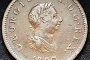King George III 1807 Halfpenny Coin Soho Mint