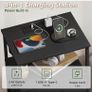 3 Drawers Chest of Drawers for Bedroom with Charging Station and LED Light, Image 4
