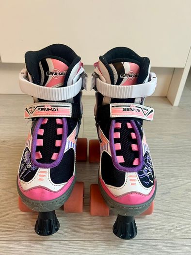 Senhai Adjustable Quad Rollerskates UK Size 1 - 3