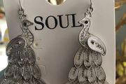 peacock earrings