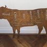 Rusted butchers cow silhouette Image 2