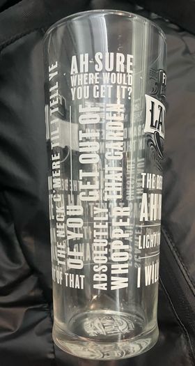 Five lamps Open gate pint beer Glasses