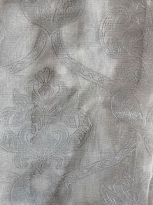 Silver/Grey Voile Pattern Curtains