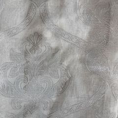 Silver/Grey Voile Pattern Curtains