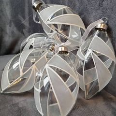 Christmas glass baubles