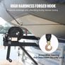 Hand Winch, 544.3 kg Pulling Capacity, Boat Trailer Winch Heavy Duty Rope Crank with 701 cm Polyester Strap and Two-Way Ratchet, Manual Operated Hand Crank Winch for Trailer, Boat or ATV Towing Image 6