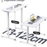 Electric Standing Desk Height Adjustable Standing Desk Stand Up Desk for Home Office, Sit Stand Desk Adjustable Desk 120 x 60 cm, White (FREE POSTAGE) Image 3