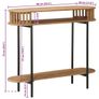 Handmade End Table Teak Brown Image 2