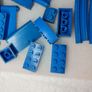 Vintage Lego Blocks Train Tracks 1960s onward wt Patent Pending Pieces Red Yellow Blue Clear Image 6