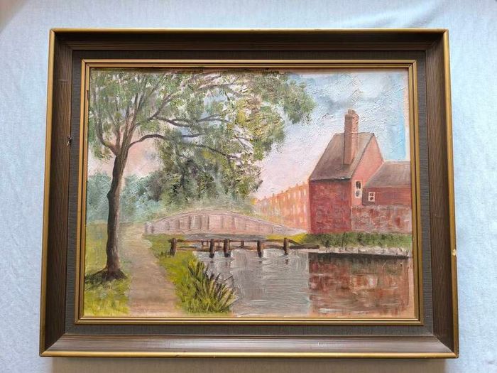 Old Oil Painting  17/21in