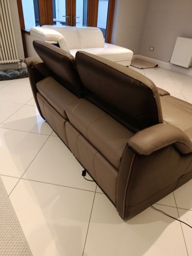 Leather Sofa 2 seater electric recliner 1.7m wide