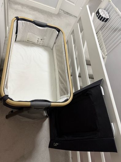 Tutti Bambini CoZee Lite Bedside Crib Charcoal