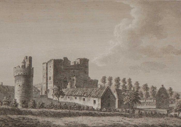 Torfeekan Castle County Louth 1797 Antique Print