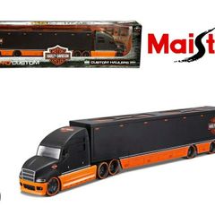 Maisto 1:64 Scale Realistic Harley Davidson Custom Hauler Truck Model Toy Gift