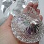 Butterfly box of crystals.Glass dish,Crystals,Gift Image 6