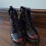 Dr. Martens PERSEPHONE cherry red arcadia leather heeled boots Image 2