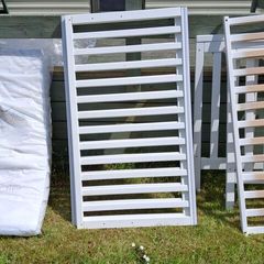 Cot and mattress. Mamas and Papas Sleep Safe