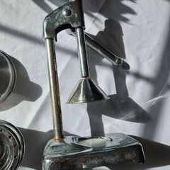 Vintage manual orange press
