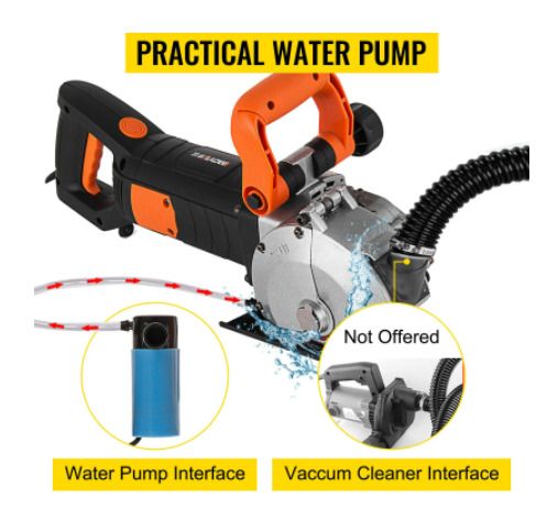 Electric Wall Chaser 4KW 4.8KW Seamless Groove Cutting Machine 133mm Steel Concrete Circular Saw Slotting Tool Set