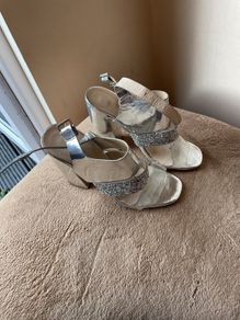 Silver Sandals Sparkly