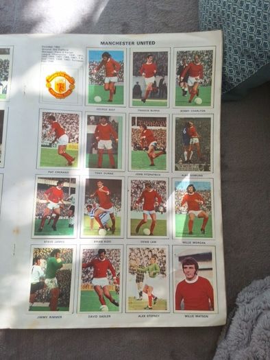 soccer stars picture stamp album 71/72
