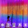 Curtain Fairy Waterproof Curtain Lights USB Fairy String Lights 3Mx2.8M, LED Window Lights, Remote Control, 280LED RGB Curtain Light for Bedroom Outdoor Indoor Christmas Decoration Image 2