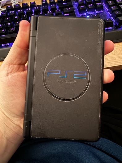 Retroid Pocket Flip 2 Custom PS2 case and buttons