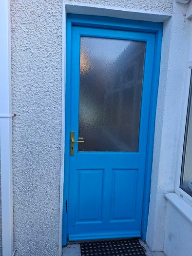 Hardwood external door
