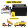 Car Jack Hydraulic Pump 12V DC Single Acting 10 Quart Dump Trailer Power Unit Remote Control Crane Truck Car Lift Motor Image 8