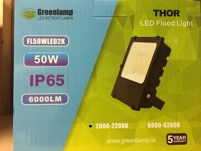 50W 2000K Son Colour Floodlight