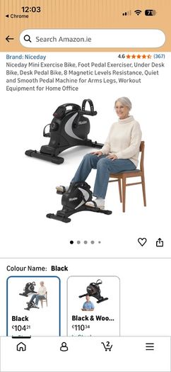 Mini exercise bike