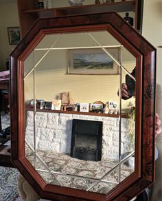 Ornate Octagonal antique style Mirror