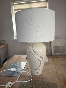 Belleek table lamp