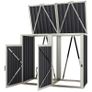 2 x 240 L Bins Outdoor Bin Cover 180 Lift-Up Lid Galvanized Steel Image 7