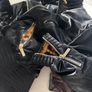 Negtiv - Insulated Bomber Jacket  Black 2d , Gold Leopard, 24k Gold Platted Zippers Image 7