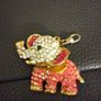 Elephant rhinestone keyring or can put it on handbag Image 2