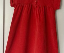 Orange needlecord dress
