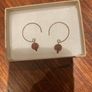 Vintage Venetian Sommerso Murano glass beads earrings with solid copper handmade hooks - brand new - boxed Image 4
