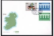 1984 Ireland European Parliamentary Election &amp; Europa: CEPT 25th Anniversary Logo Commemorative Stamps An Post First Day Cover (FDC)