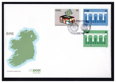 1984 Ireland European Parliamentary Election & Europa: CEPT 25th Anniversary Logo Commemorative Stamps An Post First Day Cover (FDC)
