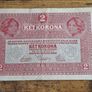 Austria-Hungary, 2 Kronen banknote, 1 March 1917, circulated, with overprint - free standard postage Image 2