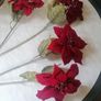 4PC X Poinsettia Artificial Flowers Image 7