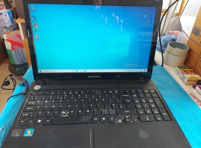 Emachines 15.6 inch Laptop, E732 Series, Model ZRDB, Intel Pentium CPU P6200, 3GB Ram, 250GB HDD, Windows 10, Microsoft Edge, Chrome