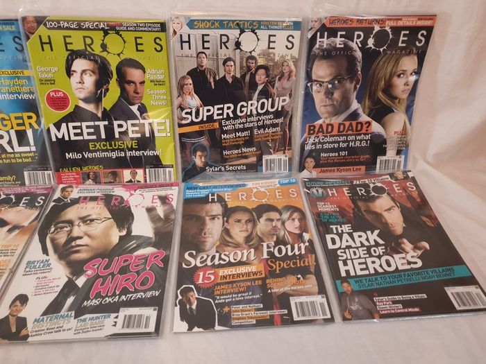 Heroes The Official Magazine All 12 Issues Perfect Condition Titan Publishing