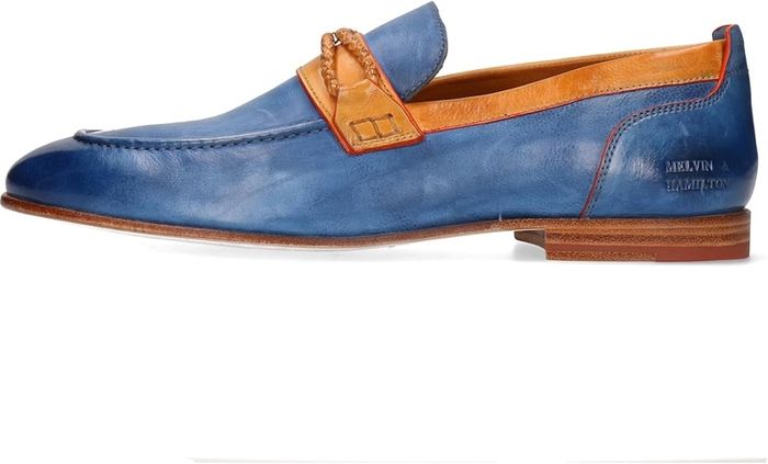 Melvin & Hamilton Men's Low Shoes Loafers Santo 1, Blue, EU 45, UK 11, US 12