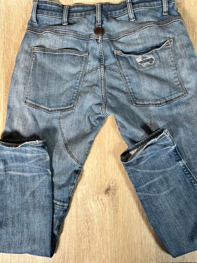 G Star Jeans Mens 30x30 Blue 5620 Double Knee 3D Straight Tapered Vintage