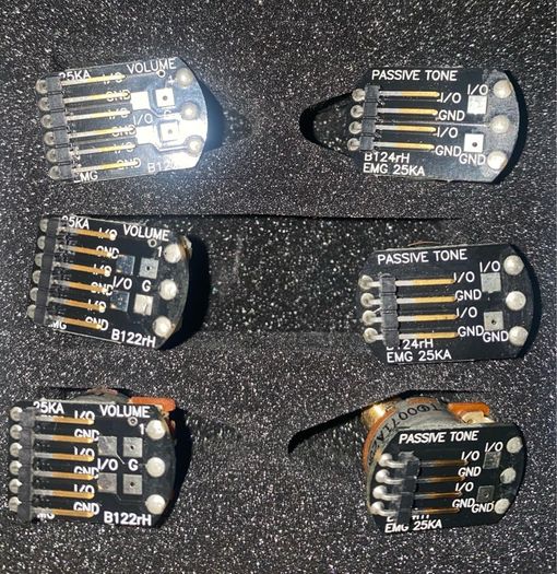 Emg active pickup 25k Volume and tone Pot SOLDERLESS replacement potentiometer for active pickup brand new guitar parts