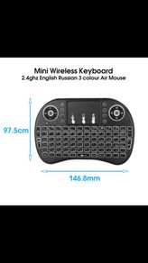 Wireless Air mouse remote control qwerty keyboard Android box smart TV 2.4ghz