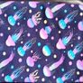 Four Pieces of Stretchy Colourful Fabric Image 4